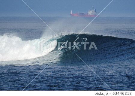 merchant ship among the waves merchant ship among the waves 63446818