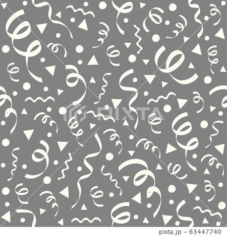 Carnival Party seamless pattern with confetti. 63447740