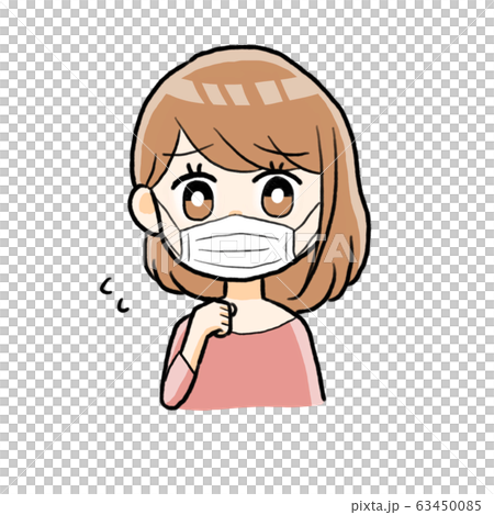 A woman wearing a mask A woman wearing a mask 63450085