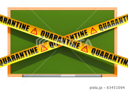 School quarantine concept. 3D rendering School quarantine concept. 3D rendering 63451094