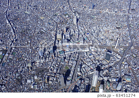 池袋周辺俯瞰・航空写真 63451274