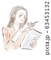 仕事する女性 63453132