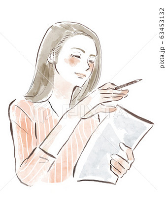 仕事する女性 63453132