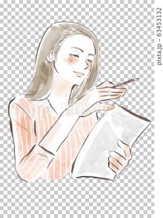 仕事する女性 63453132