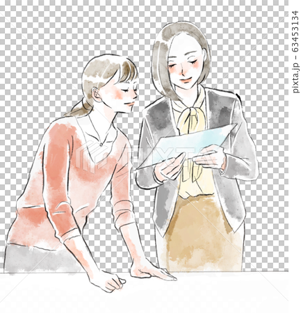 教える女性 63453134