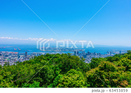 布引ハーブ園と神戸の街並 63453859