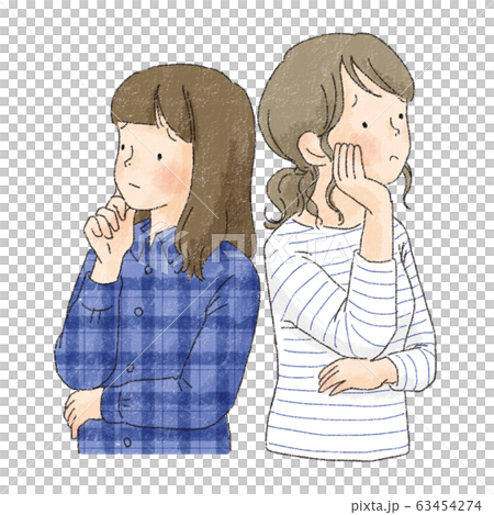 カップル　同性　女性　LGBTQ（考える） 63454274