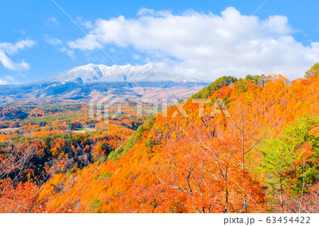 九蔵峠から望む秋の御嶽山 63454422