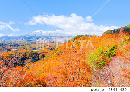 九蔵峠から望む秋の御嶽山 63454426