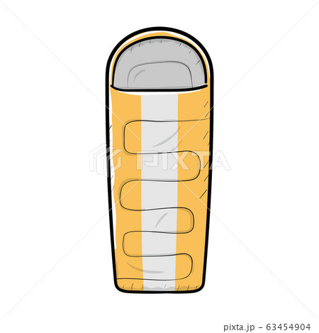 キャンプ用品 寝袋のイラスト素材