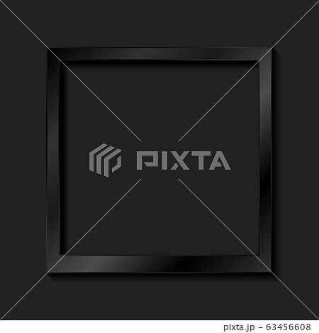 Black minimal realistic blank instant photo frame Black minimal realistic blank instant photo frame 63456608