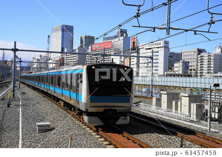 3月　港区300品川方面と京浜東北線･高輪ｹﾞｰﾄｳｪｲ駅展望 63457459