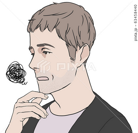 青ヒゲに悩む男性 63458440