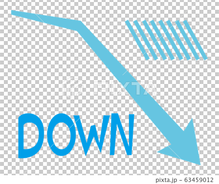 Arrow Icon Arrow Up Graph Down Down Line Graph Stock Illustration