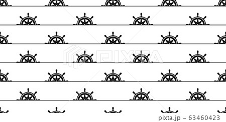 Helm Seamless Pattern Rope Anchor Vector Boat のイラスト素材