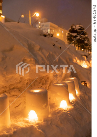 北海道_小樽雪あかりの路_キャンドル 63461843