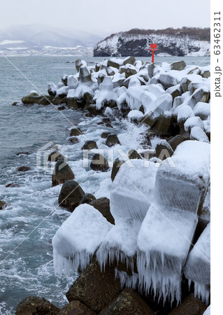 北海道_厳冬の祝津港 北海道_厳冬の祝津港 63462311