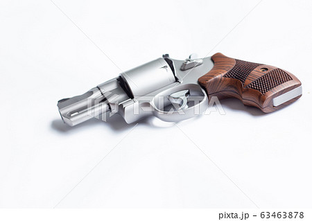 .357 .44 magnum conceal revolver gun on white 63463878