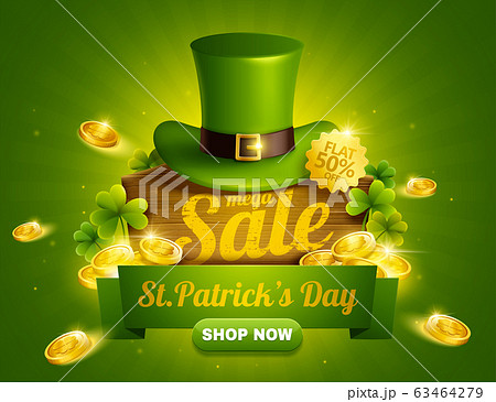 St. Patrick's day sale popup ads 63464279