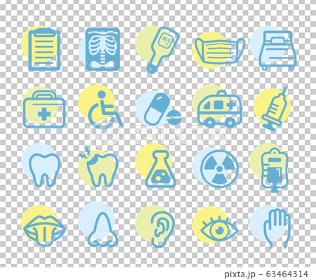 Colorful medical icons 63464314