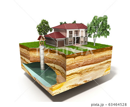 water well system The image depicts an underground 63464528