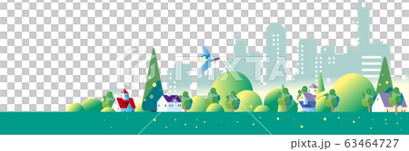 Fresh fresh green city scenery Fresh fresh green city scenery 63464727
