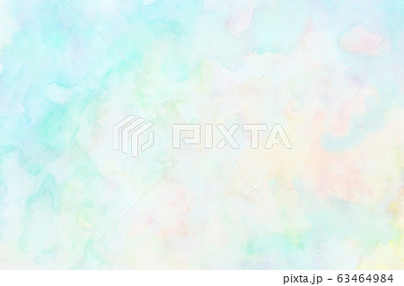 明るい色の水彩背景のイラスト素材