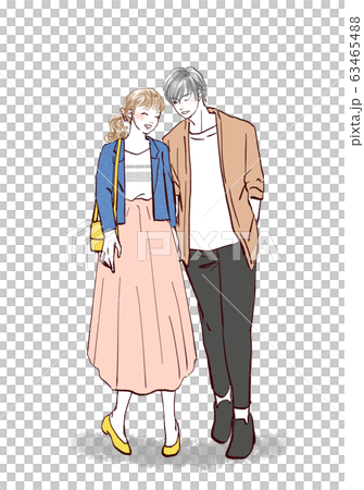 カップル　デート　男女 63465488