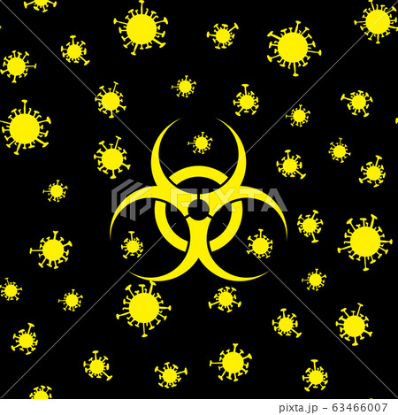 Background With Coronavirus Bacterias And Background With Coronavirus Bacterias And 63466007