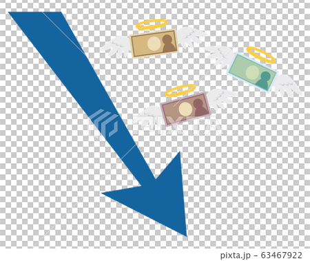 Arrow Icon Arrow Line Up Graph Down Line Graph Stock Illustration