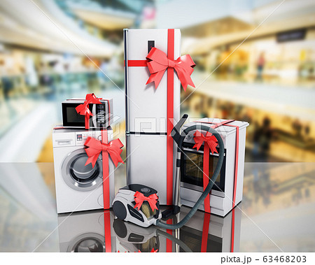 Home appliances as a gift Group of white 63468203