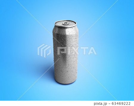 Metal Aluminum Beverage Drink Can 3d render on Metal Aluminum Beverage Drink Can 3d render on 63469222