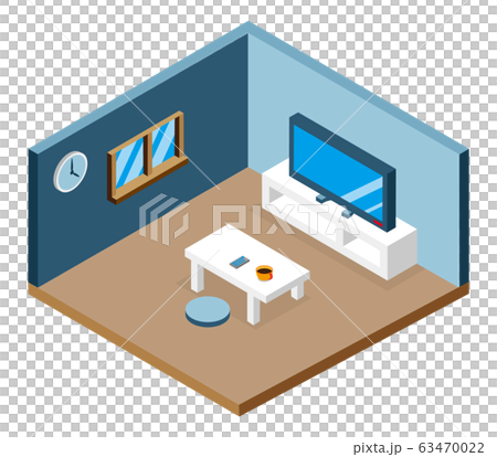 シンプルな部屋のイラストのイラスト素材