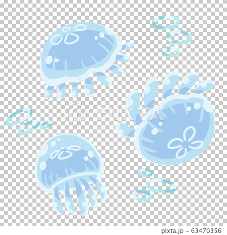 クラゲ01(ベタ) 63470356