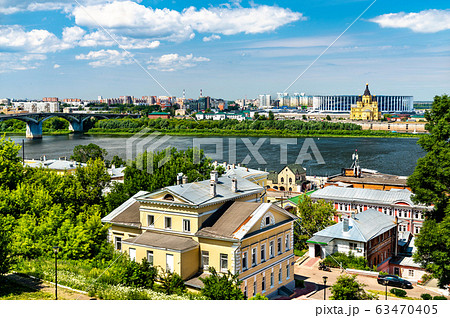 Cityscape of Nizhny Novgorod in Russia 63470405