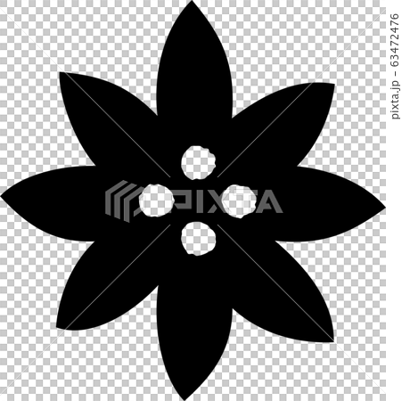 花 植物 花びら 抽象的 デザイン 文様 シンプルのイラスト素材