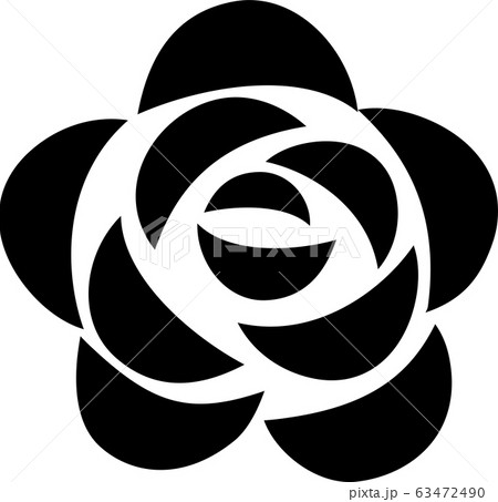 花 植物 花びら 抽象的 デザイン 文様 シンプルのイラスト素材