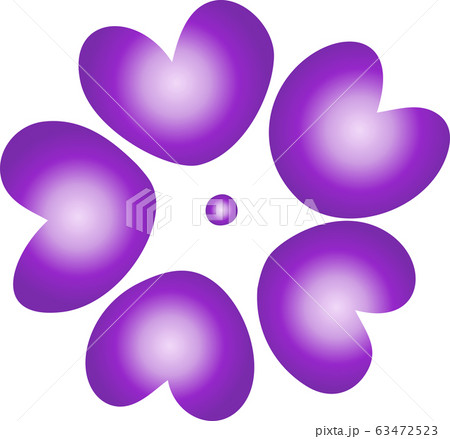 花 植物 花びら 抽象的 デザイン 文様 シンプルのイラスト素材