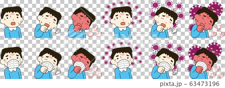 Male coronavirus fever cough new flu Male coronavirus fever cough new flu 63473196