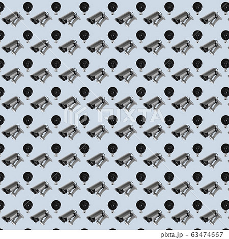 Seamless pattern with repeating security cctv 63474667