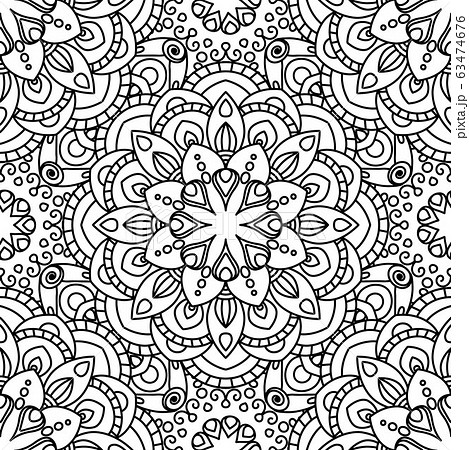 Mandala seamless pattern Mandala seamless pattern 63474676
