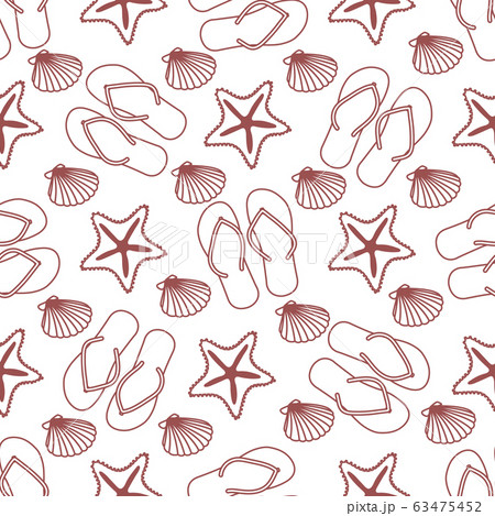 Vector pattern Travel Summer Holiday Beach shell 63475452