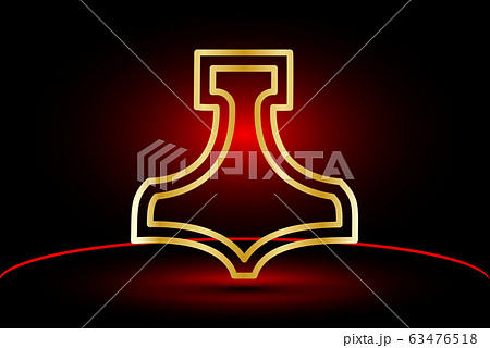 Thor hammer vector illustration 63476518