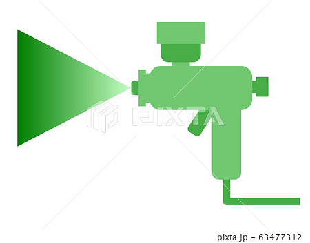 スプレーガンのイラスト素材