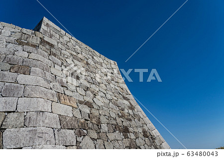 福島県　二本松城　本丸跡の石垣 63480043