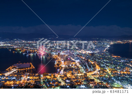 北海道_絶景の函館冬花火 北海道_絶景の函館冬花火 63481171