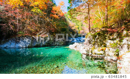 阿寺渓谷（秋） 63481845