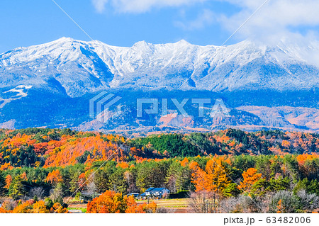 九蔵峠から望む秋の御嶽山 63482006