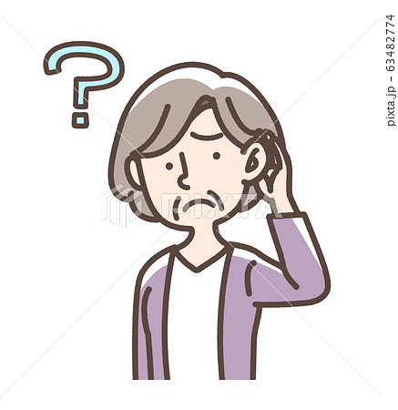 難聴など　おばあさん 63482774