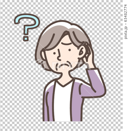 難聴など　おばあさん 63482774